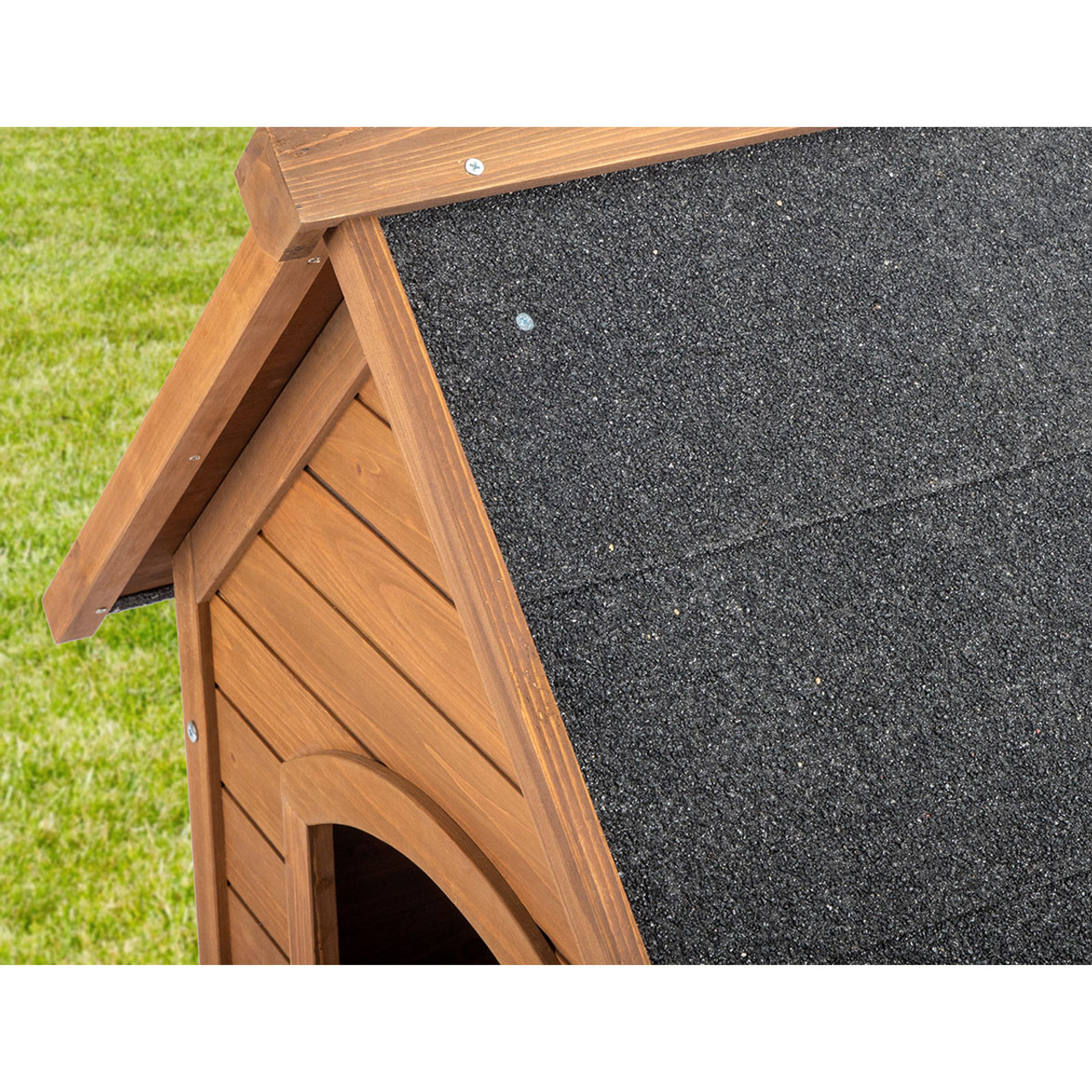 39-Inch Waterproof Fir Dog House with Elevated Floor product image