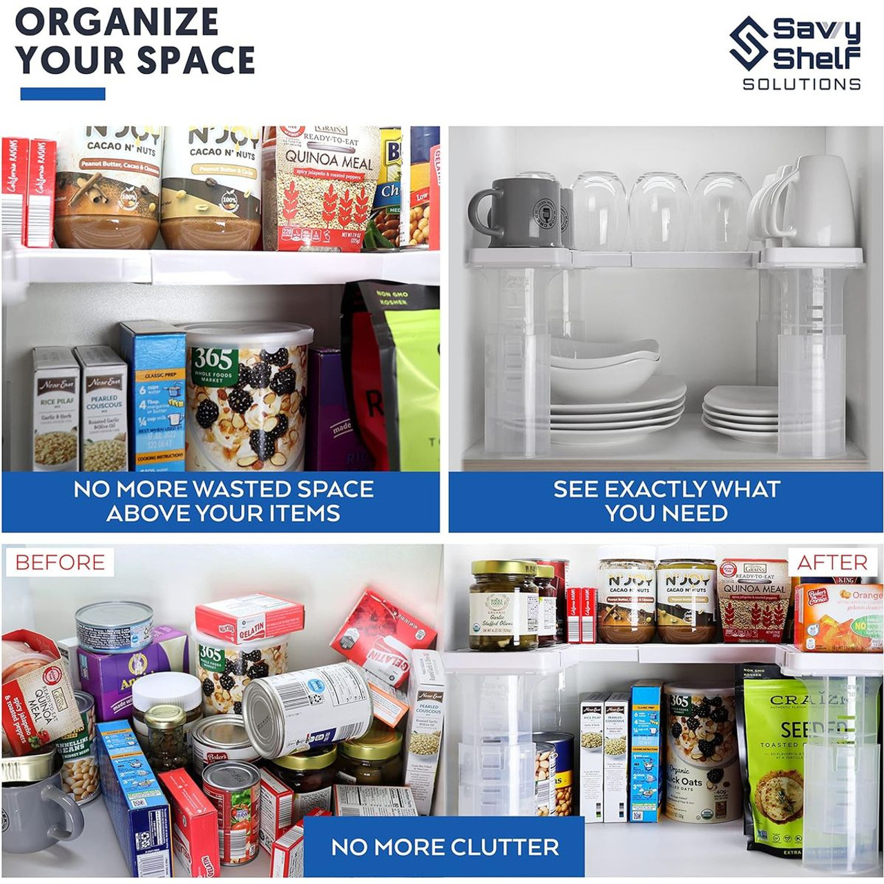 Adjustable Pantry Spice Rack & Can Storage product image