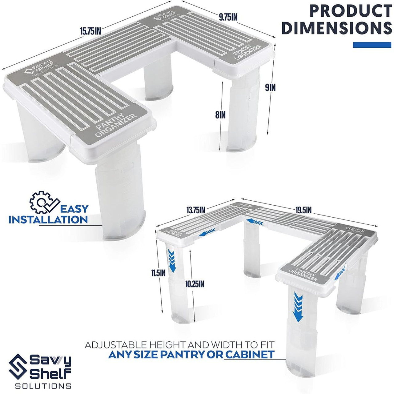 Adjustable Pantry Spice Rack & Can Storage product image