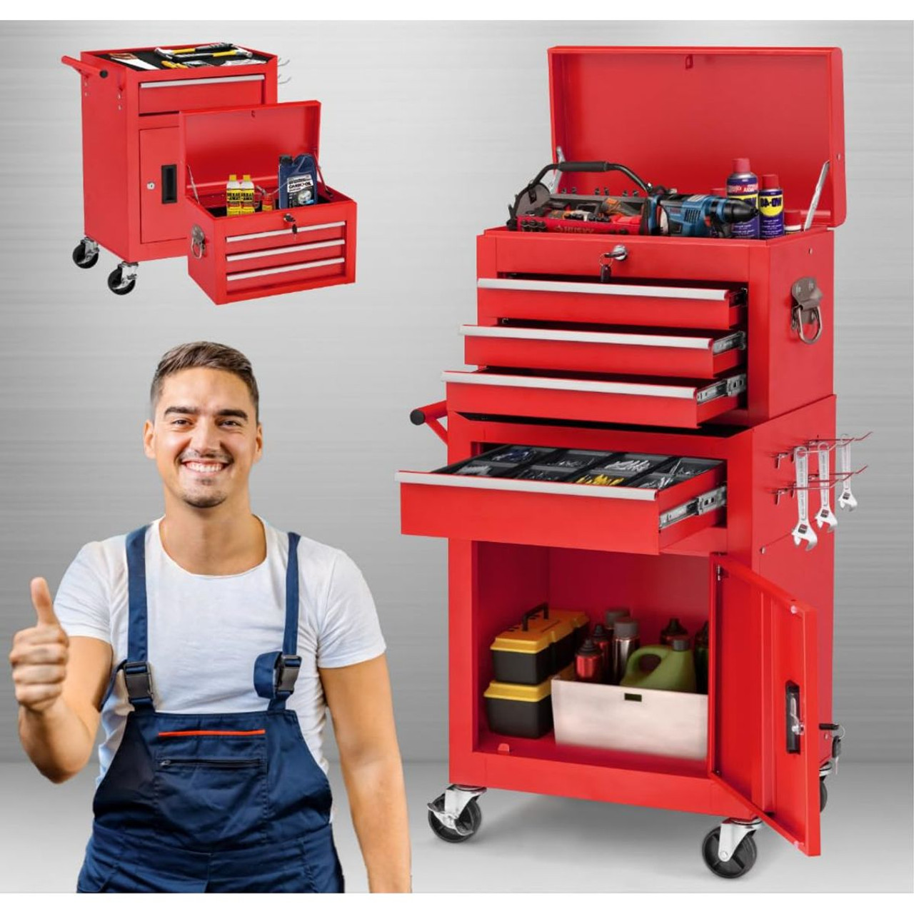 Rolling Tool Chest Organizer with Wheels product image