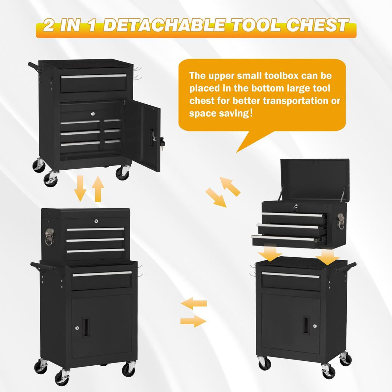 Rolling Tool Chest Organizer with Wheels product image