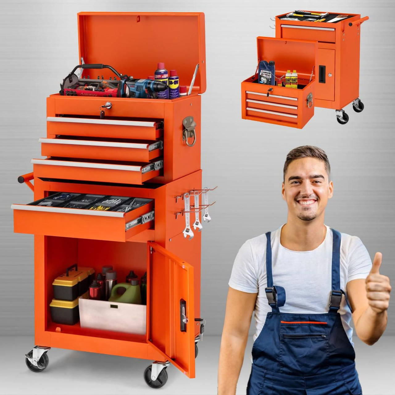 Rolling Tool Chest Organizer with Wheels product image