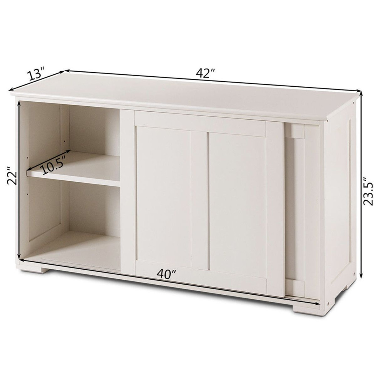 Kitchen Storage Cabinet Sideboard Buffet with Sliding Door product image