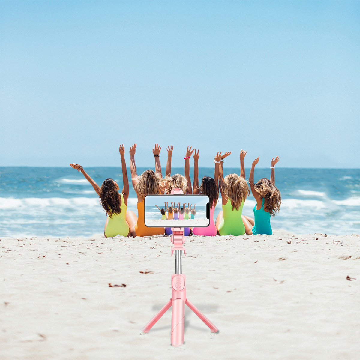 Retractable Selfie Tripod With Remote product image