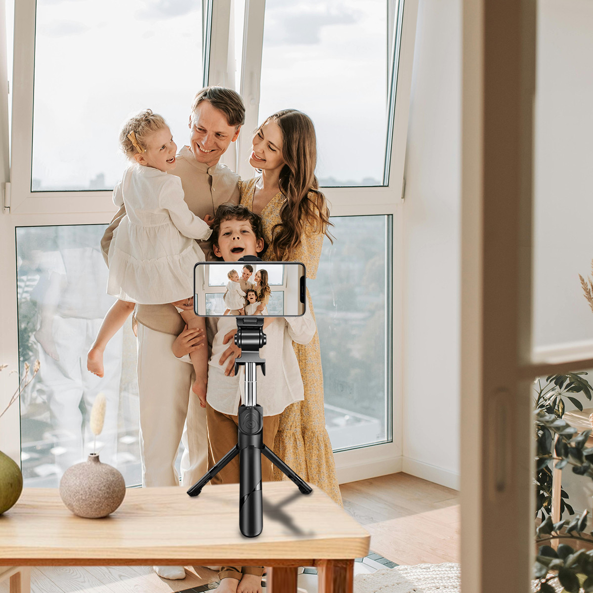 Retractable Selfie Tripod With Remote product image