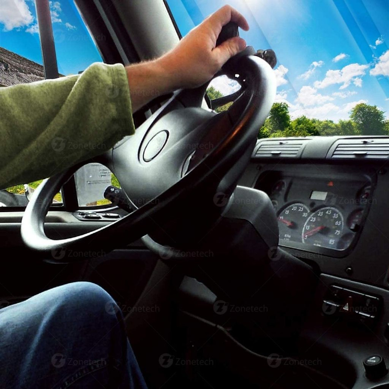Zone Tech Black Steering Wheel Spinner Knob product image