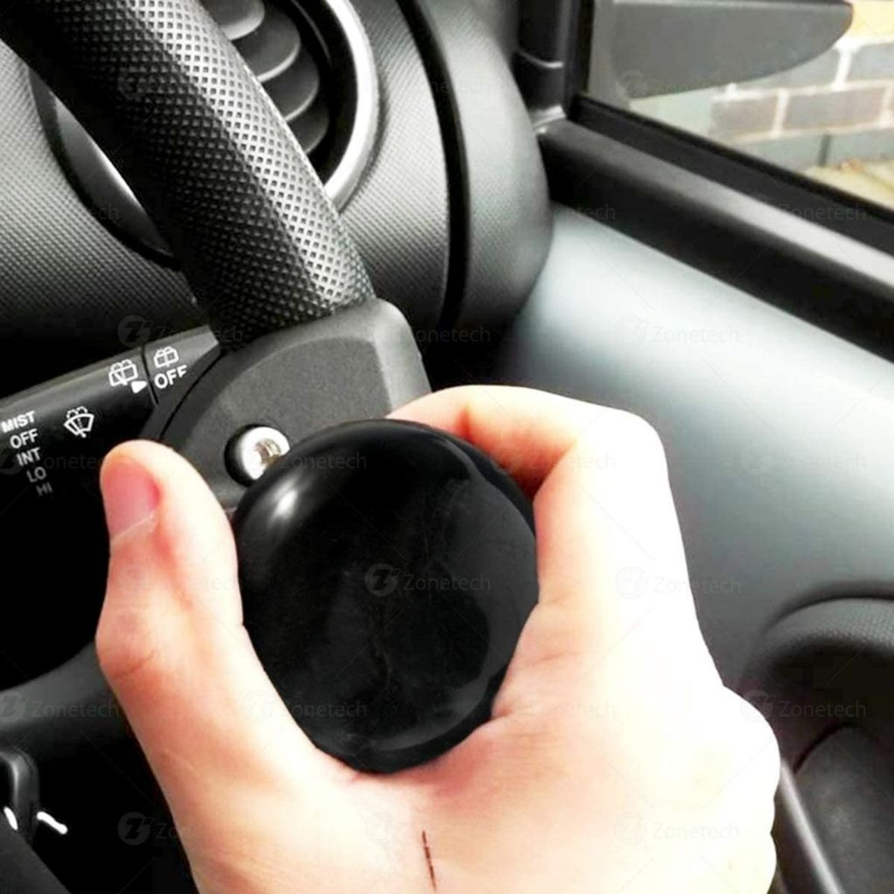 Zone Tech Black Steering Wheel Spinner Knob product image