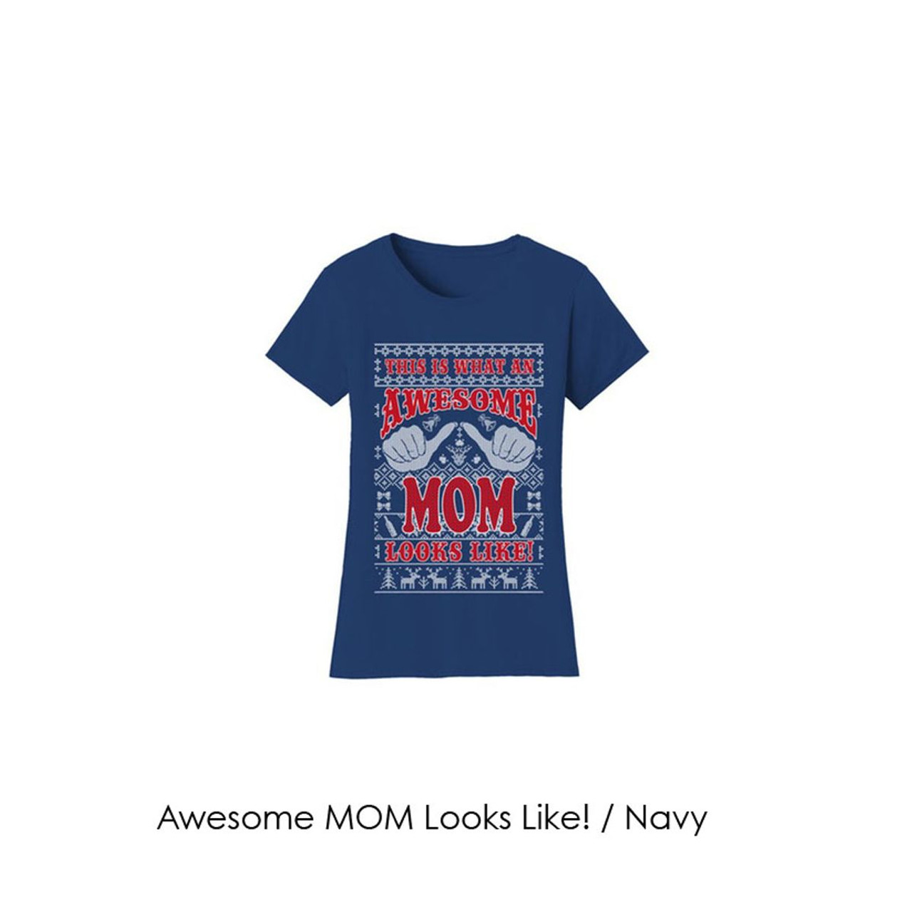 Women's Christmas Sweater T-Shirts - Mom and Grandma Edition product image
