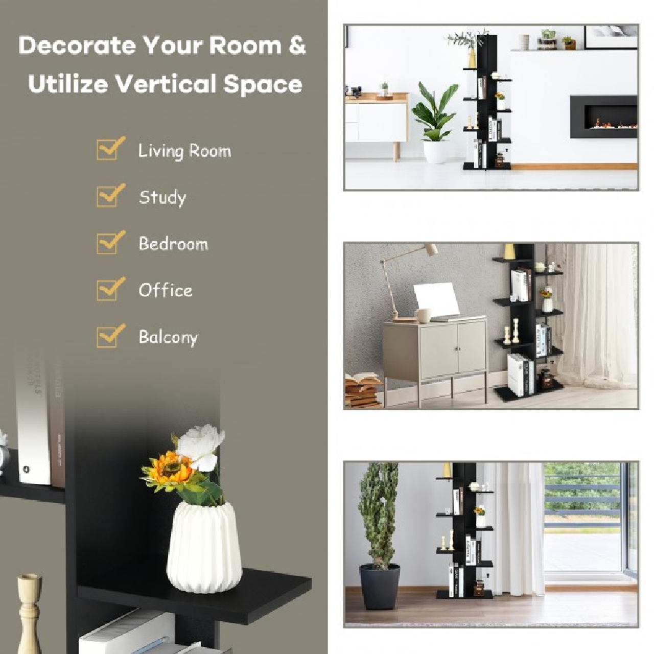 Open Concept 7-Tier Display Bookcase product image