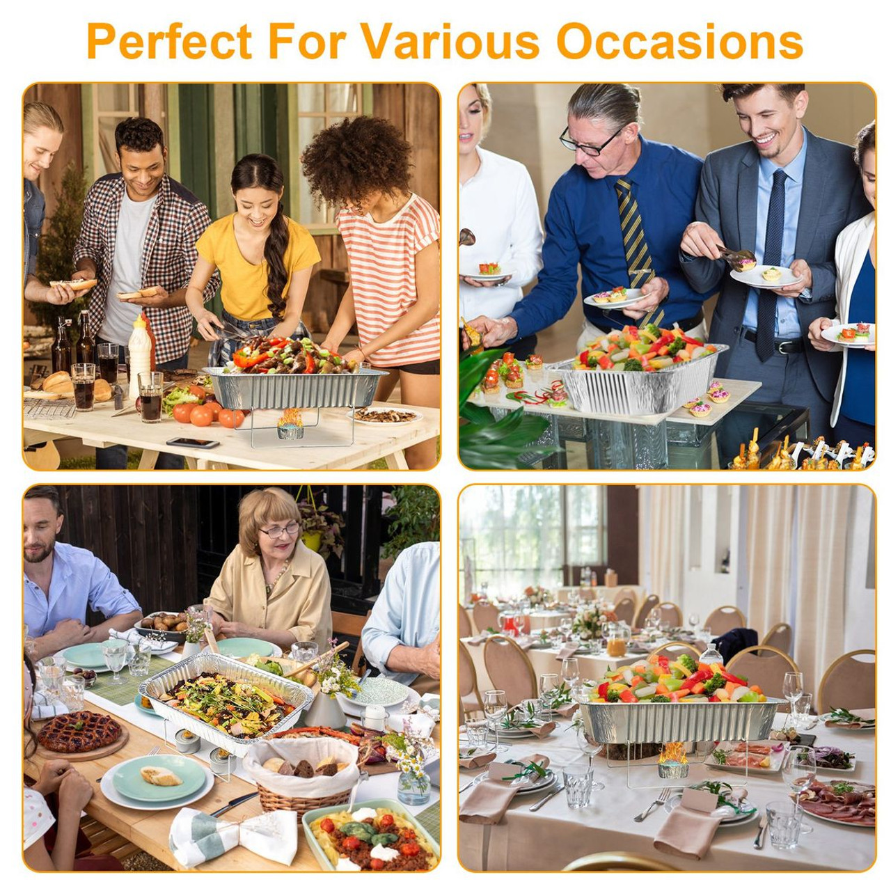 36-Piece Disposable Chafing Dish Set product image