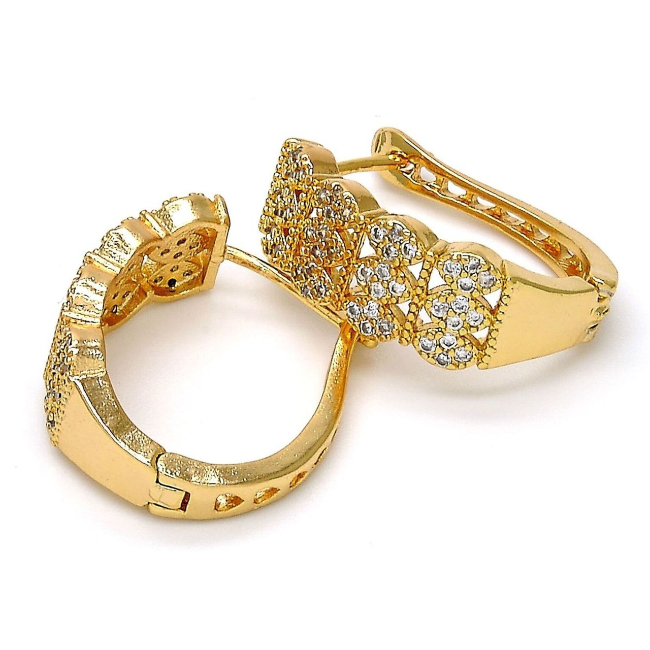 18K Gold-Filled CZ 20mm Hoop Earrings product image
