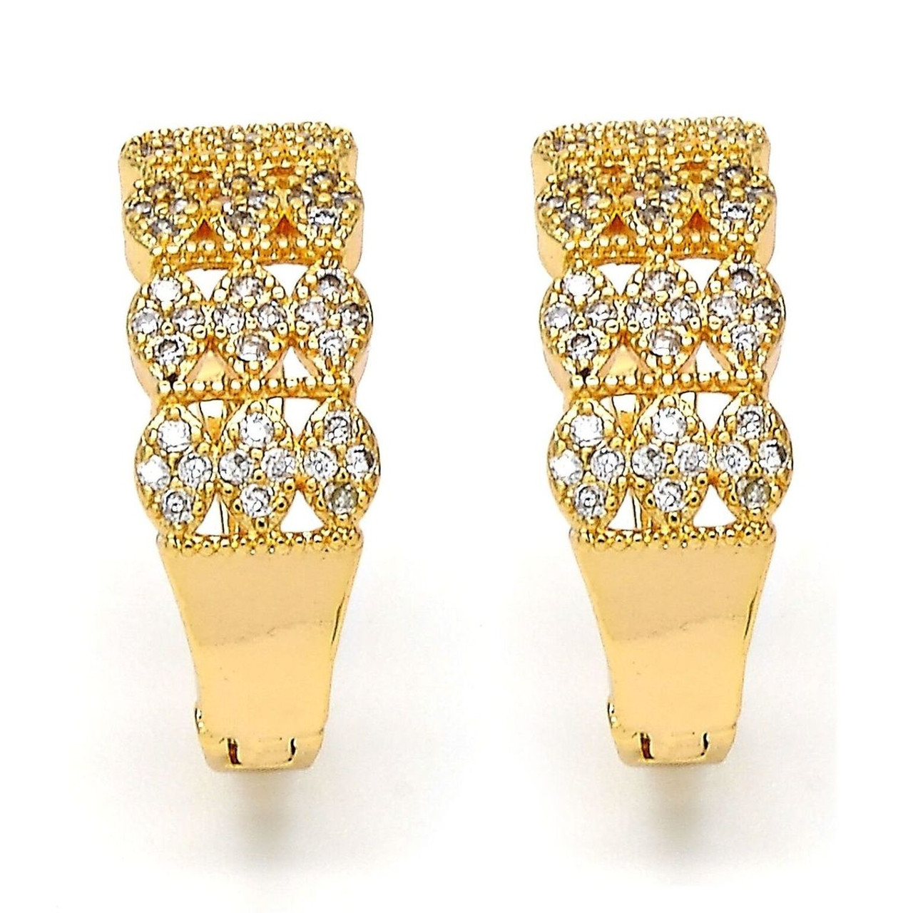 18K Gold-Filled CZ 20mm Hoop Earrings product image