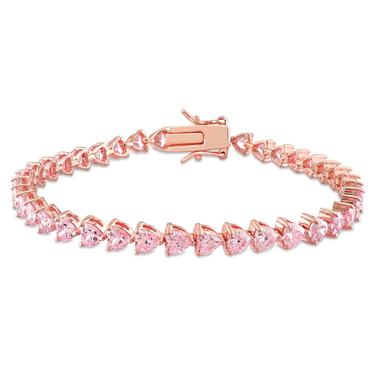 11.7-Carat Pink Cubic Zirconia Bracelet product image