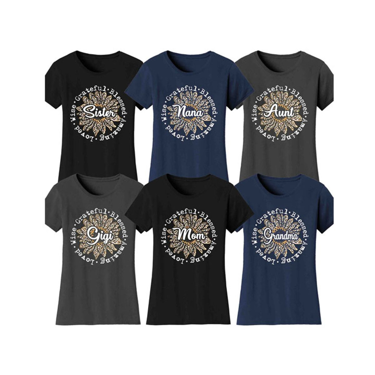 Leopard Sunflower Mother's Day T-Shirts product image