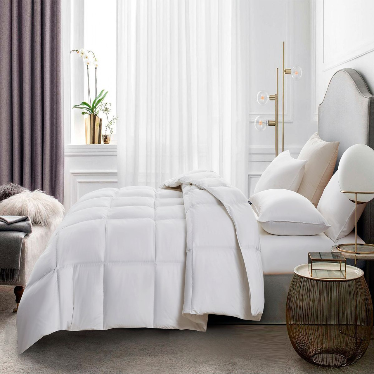 Serta Goose Feather and Down Fiber Comforter product image