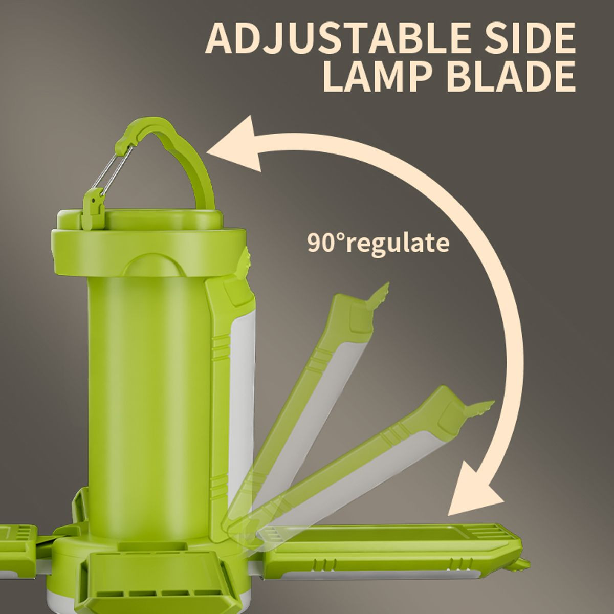 Portable LED Camping Lantern Rechargeable for Power Outages Emergency Battery Operated Tent Light Phone Charger with 4 Light Modes for Outdoor Hiking Color Green product image