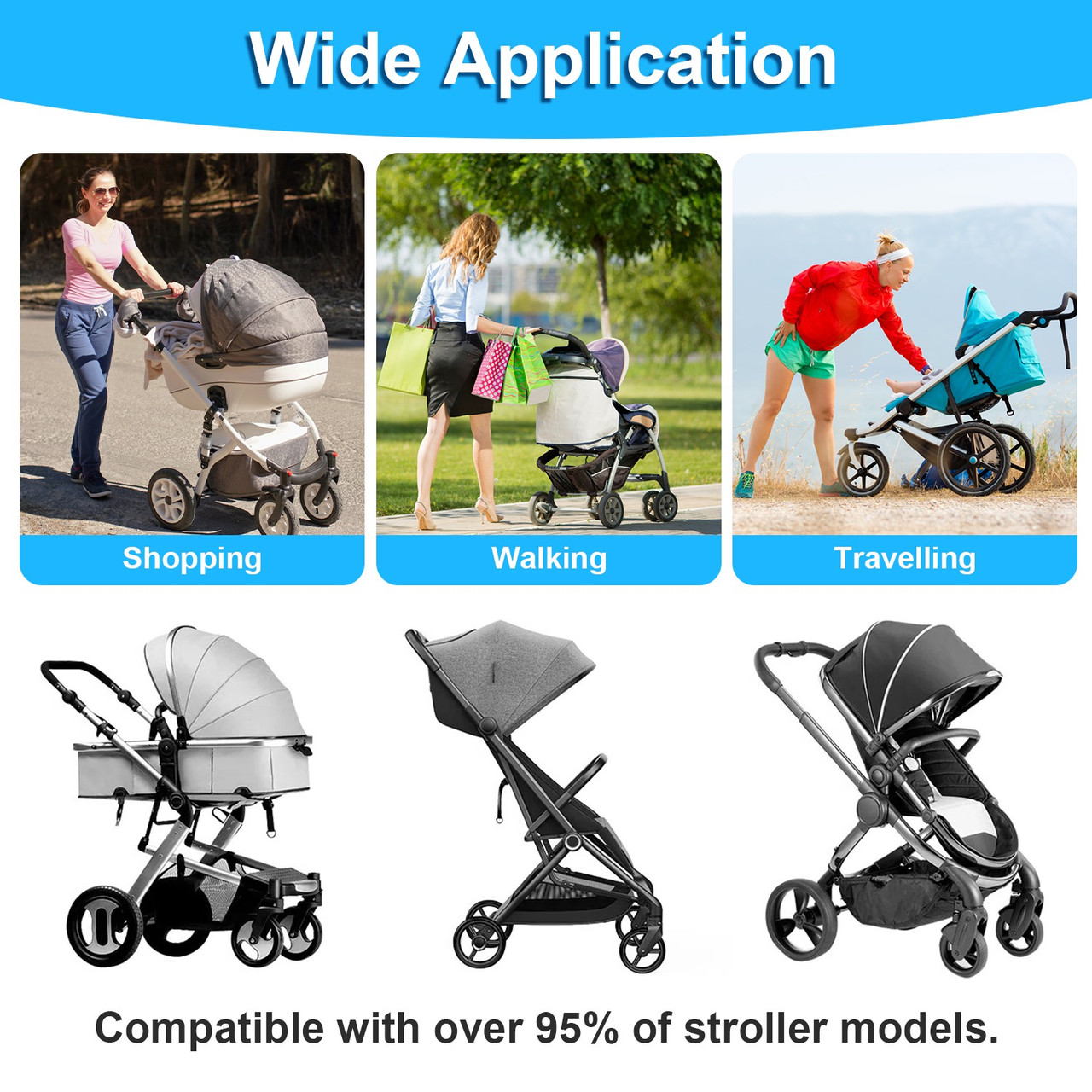 Universal 2-in-1 Toddler Sit-or-Stand Stroller Board Attachment product image