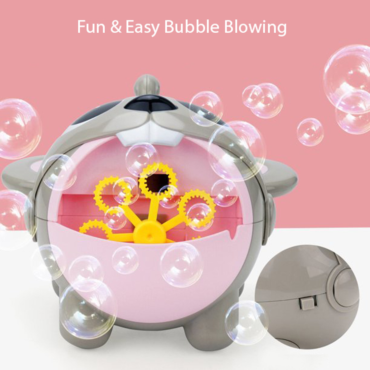Automatic Bubble Blowing Machine with Bubble Solution + Rechargeable Battery product image