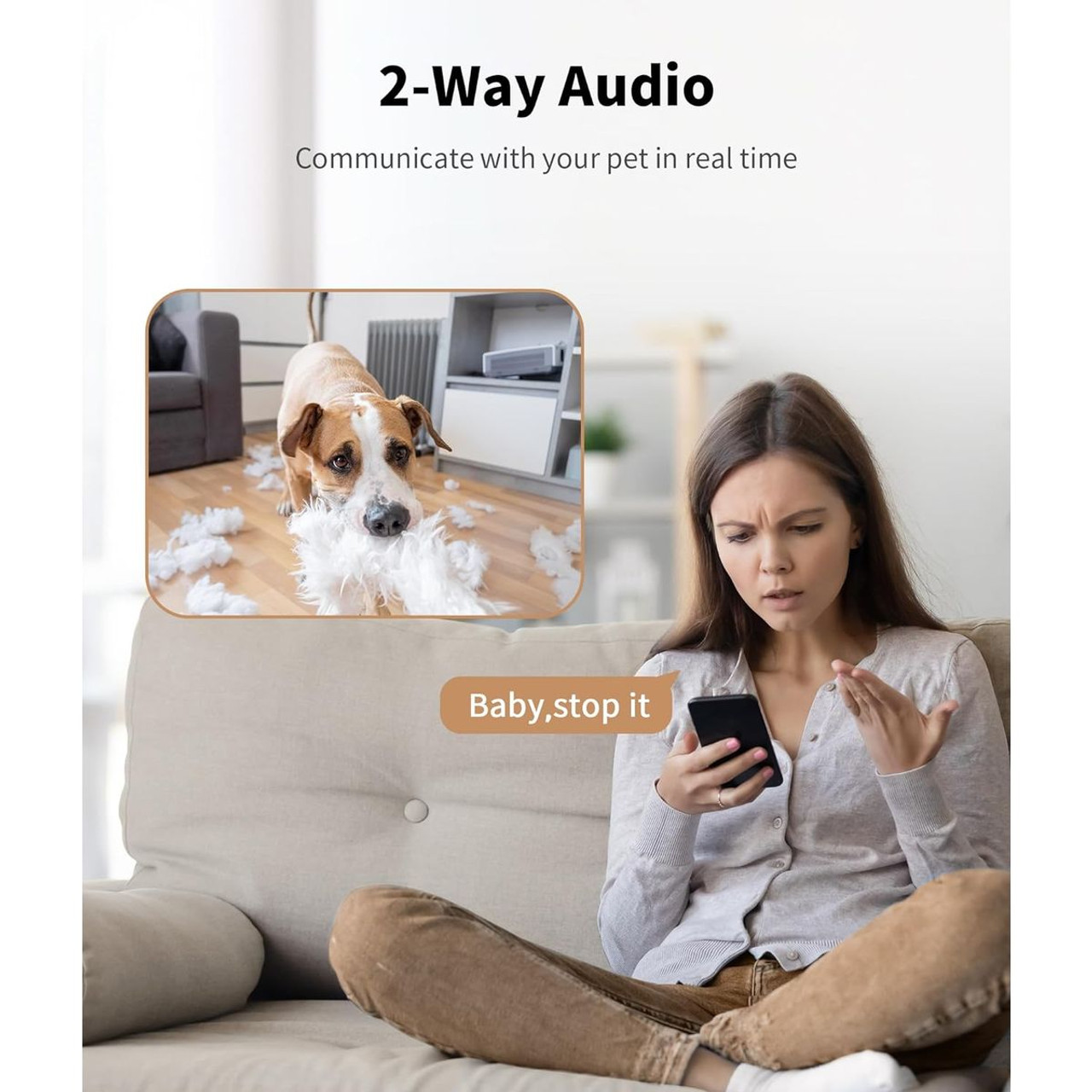 2K 360°View Pet Camera Treat Dispenser product image