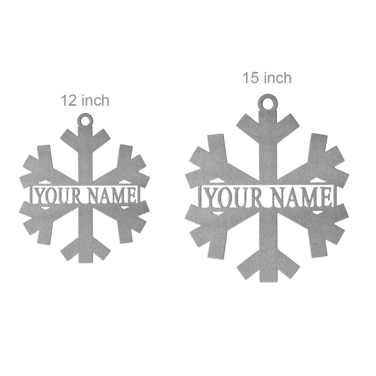 Personalized Metal Snowflake Decoration  product image