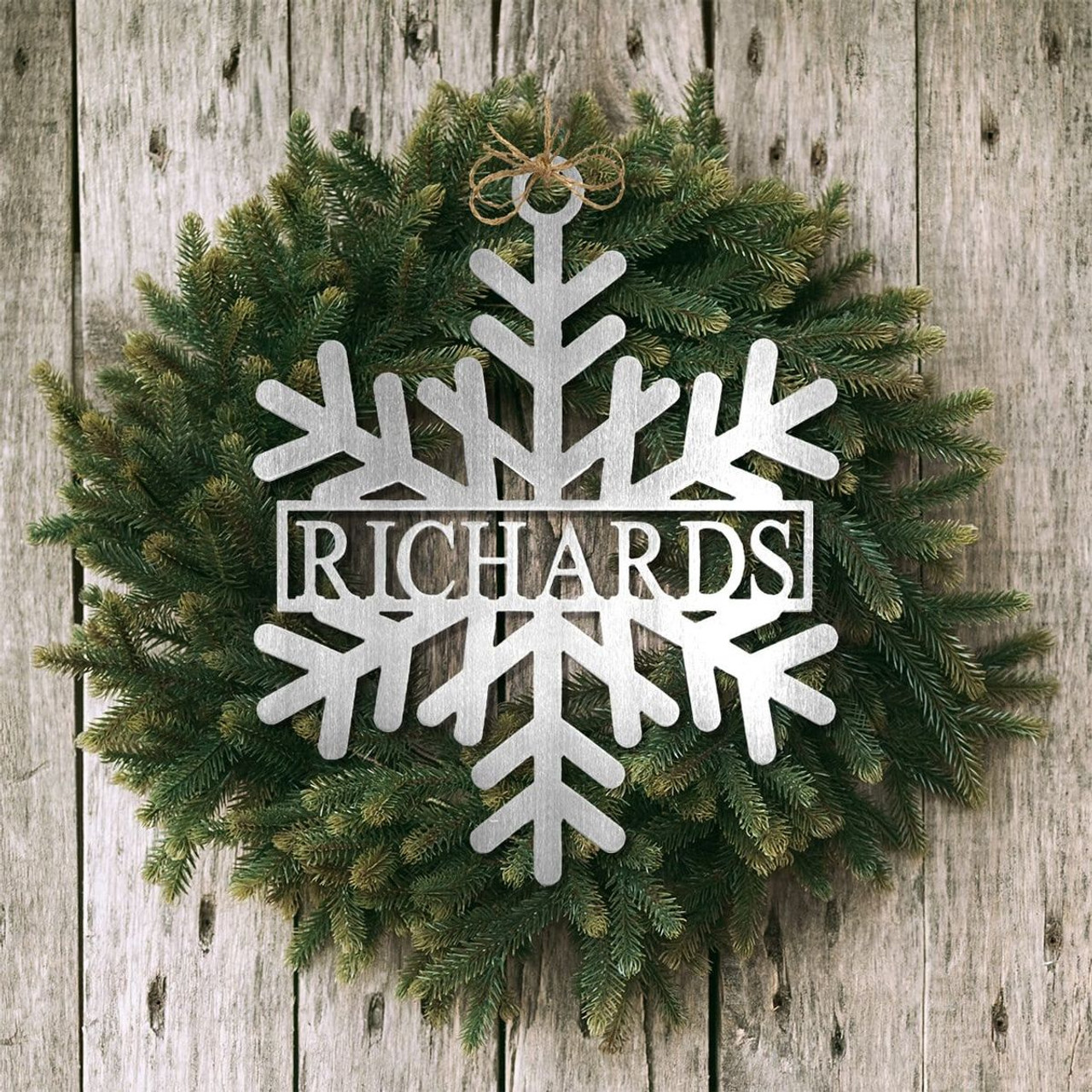 Personalized Metal Snowflake Decoration  product image