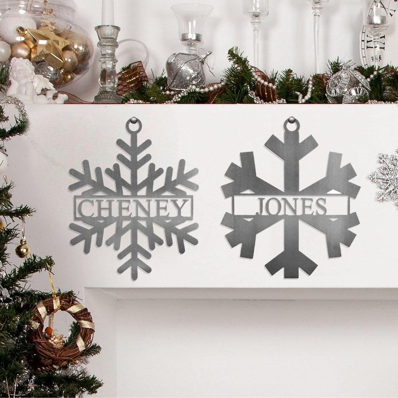 Personalized Metal Snowflake Decoration  product image