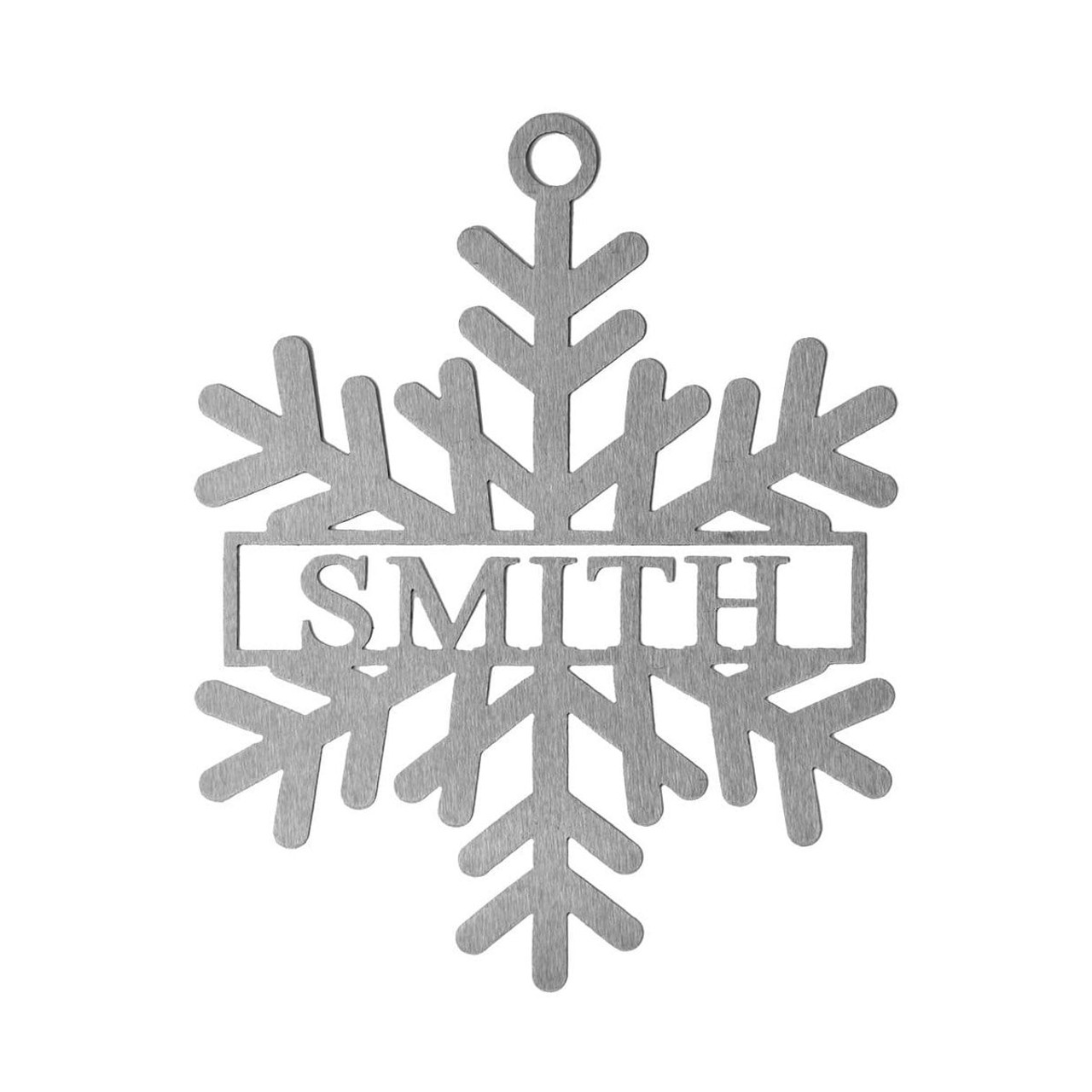 Personalized Metal Snowflake Decoration  product image