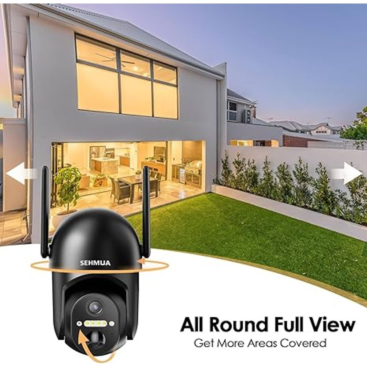 SEHMUA 2K Wireless Outdoor Solar Security Camera product image