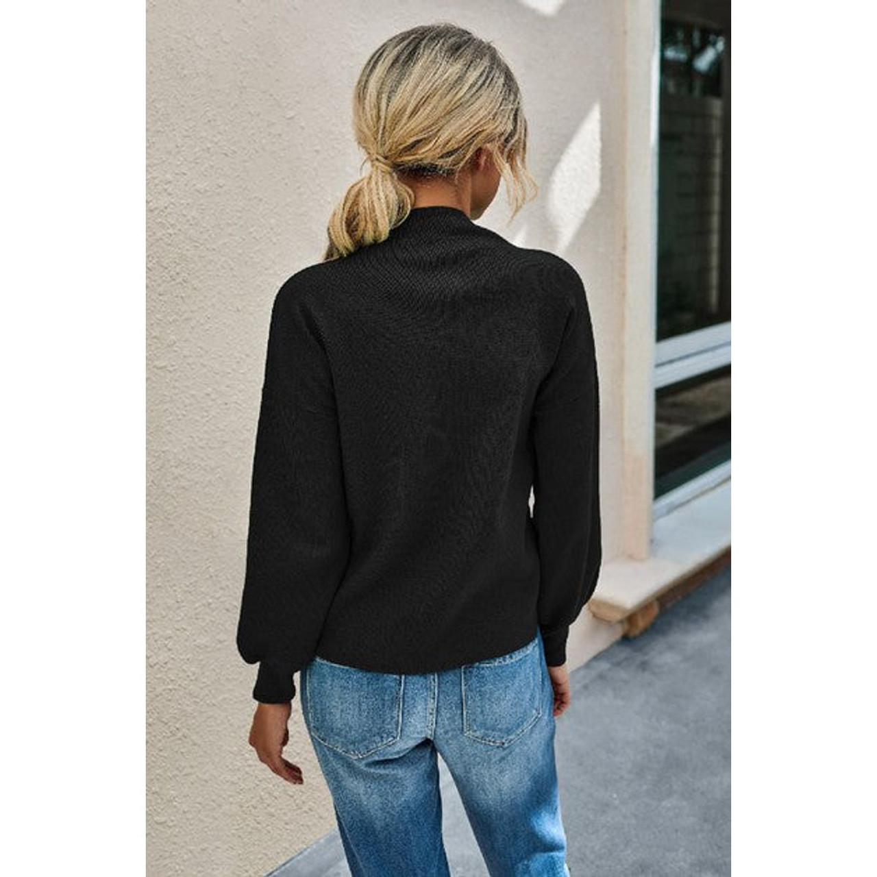 Women's Mock Neck Classic Sweater product image