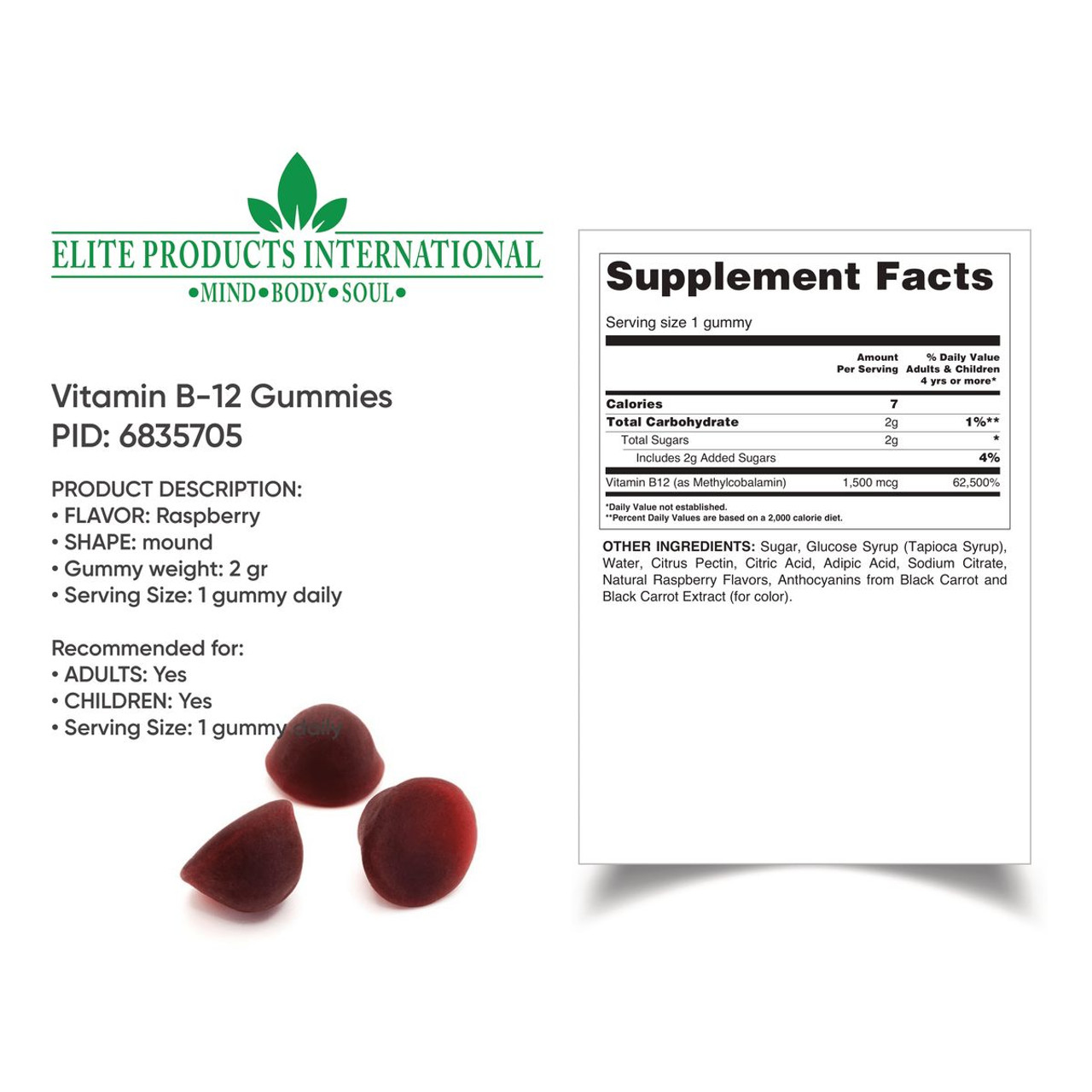 Vitamin B-12 Gummies (60-ct) product image