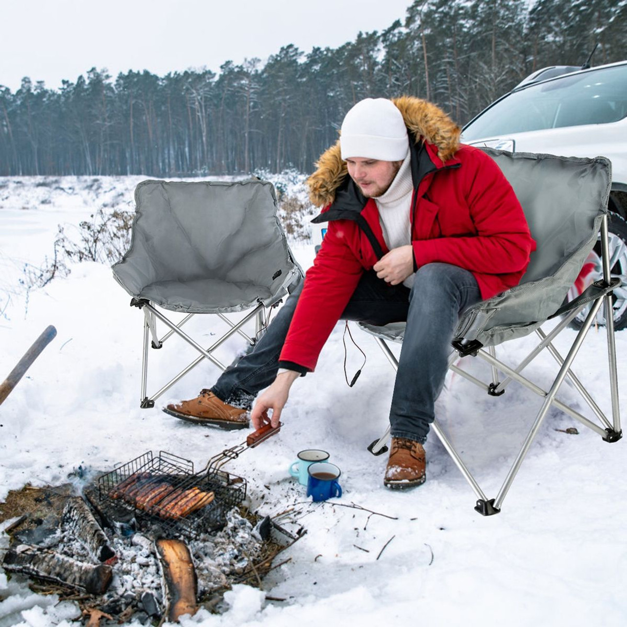 Foldable Heated Camping Chair product image