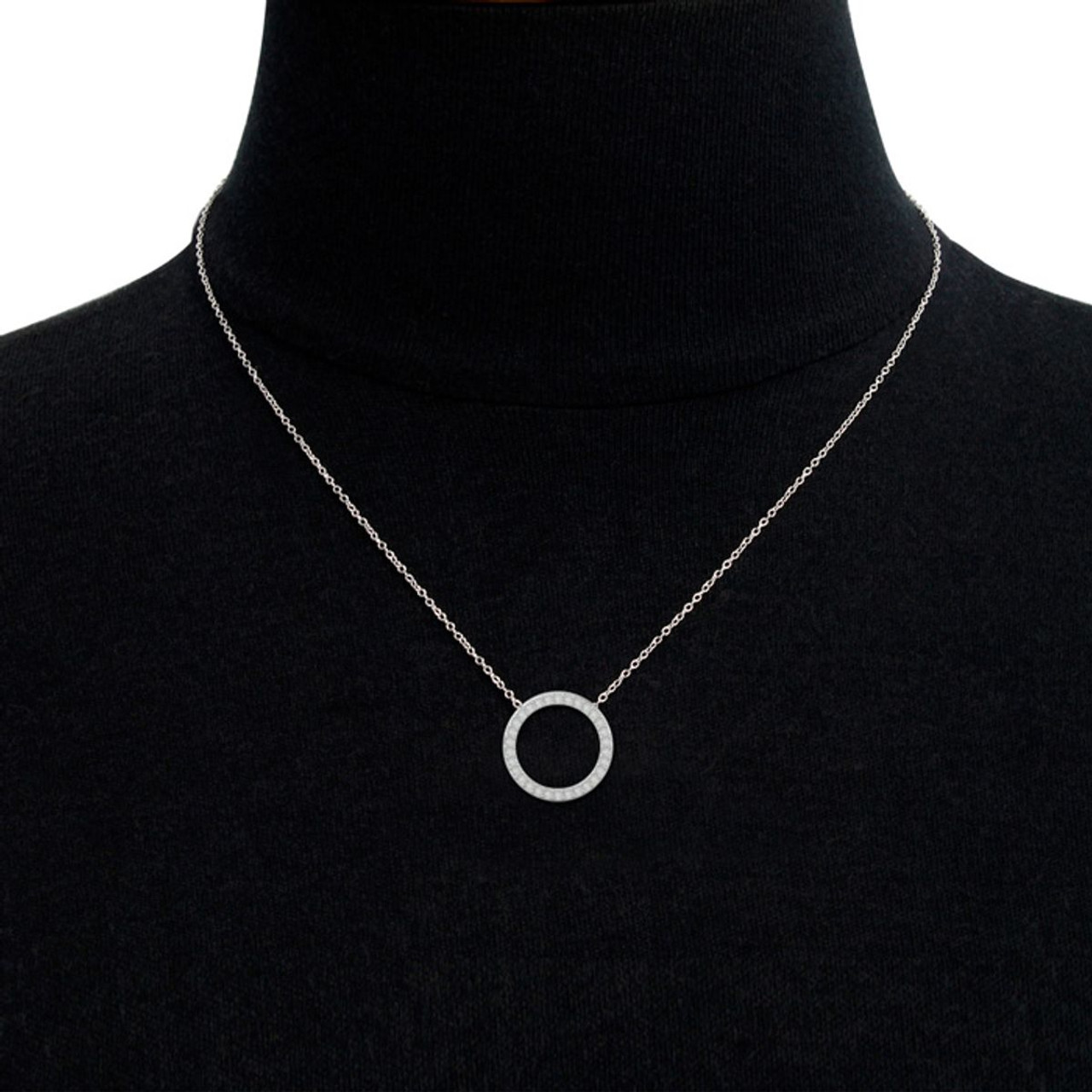 18-Inch 1/4-Carat Diamond Circle Necklace product image