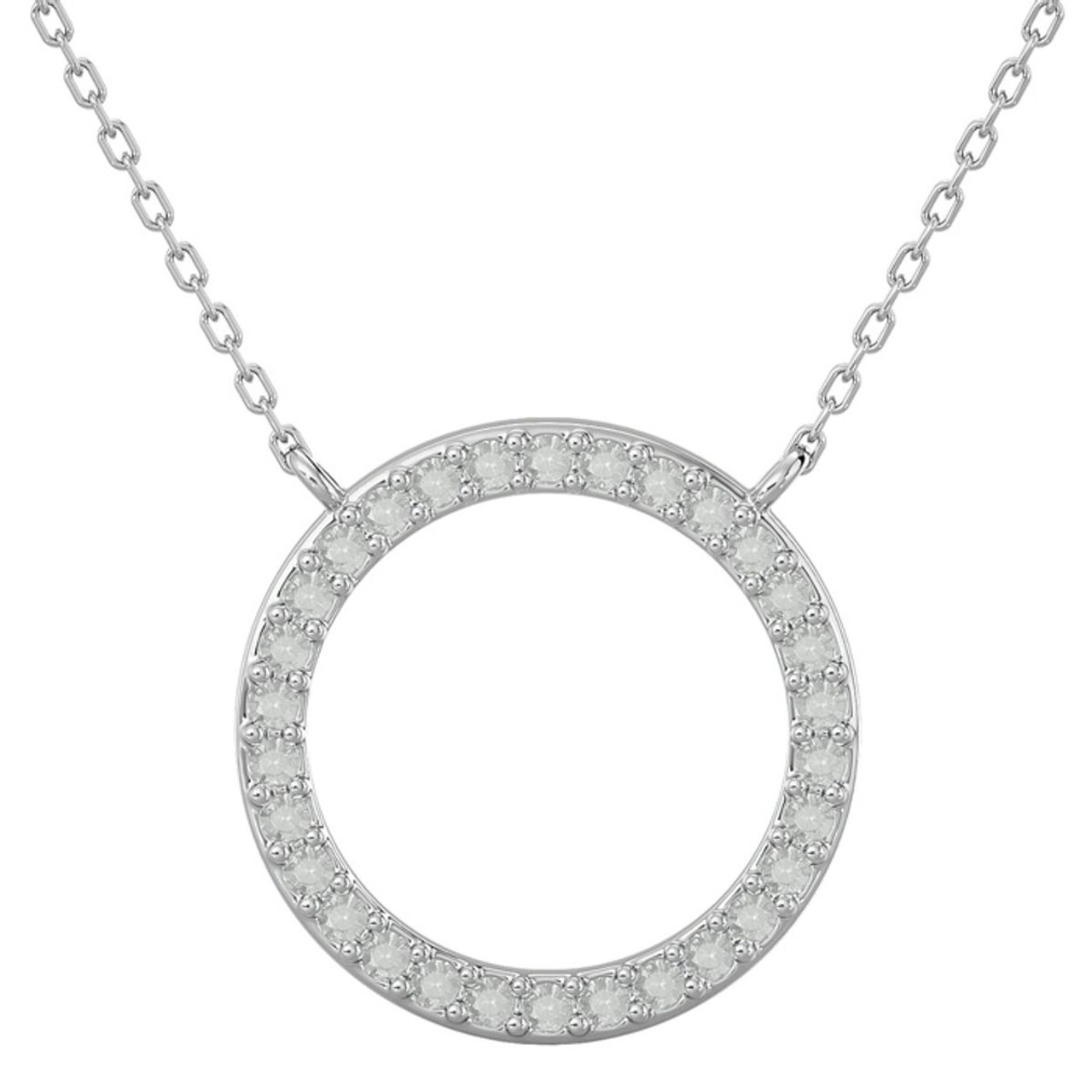 18-Inch 1/4-Carat Diamond Circle Necklace product image