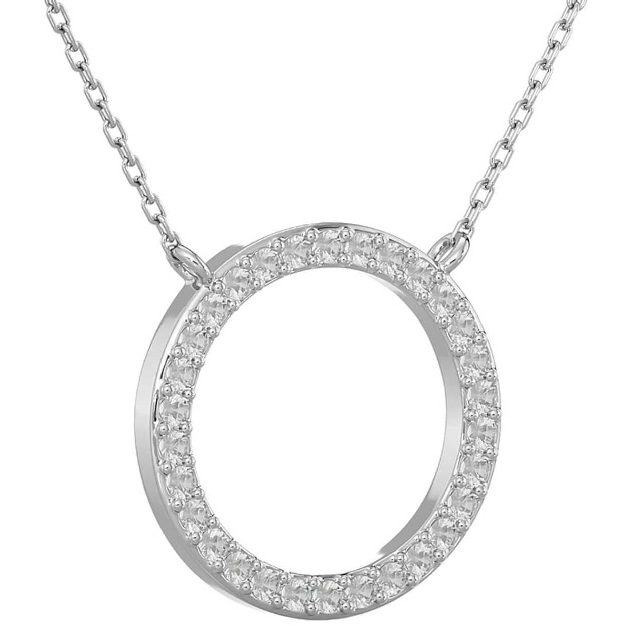 18-Inch 1/4-Carat Diamond Circle Necklace product image