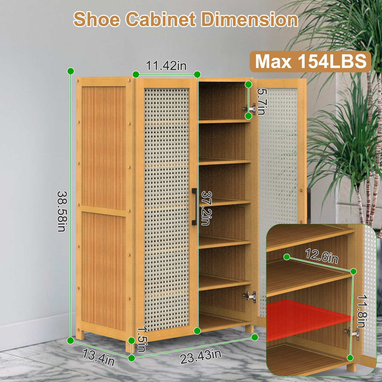 6-Tier Shoe Cabinet product image