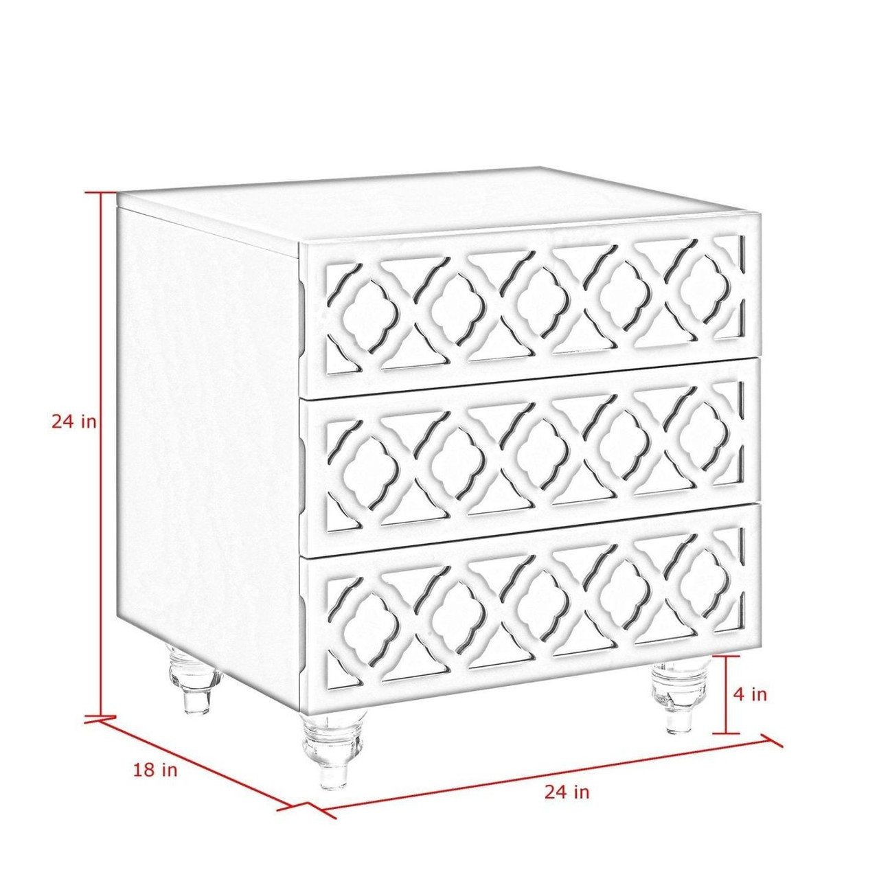 Inspired Home Pablo Side Table product image