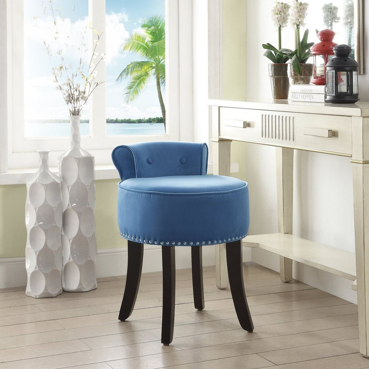 Taylor Velvet Vanity Stool product image