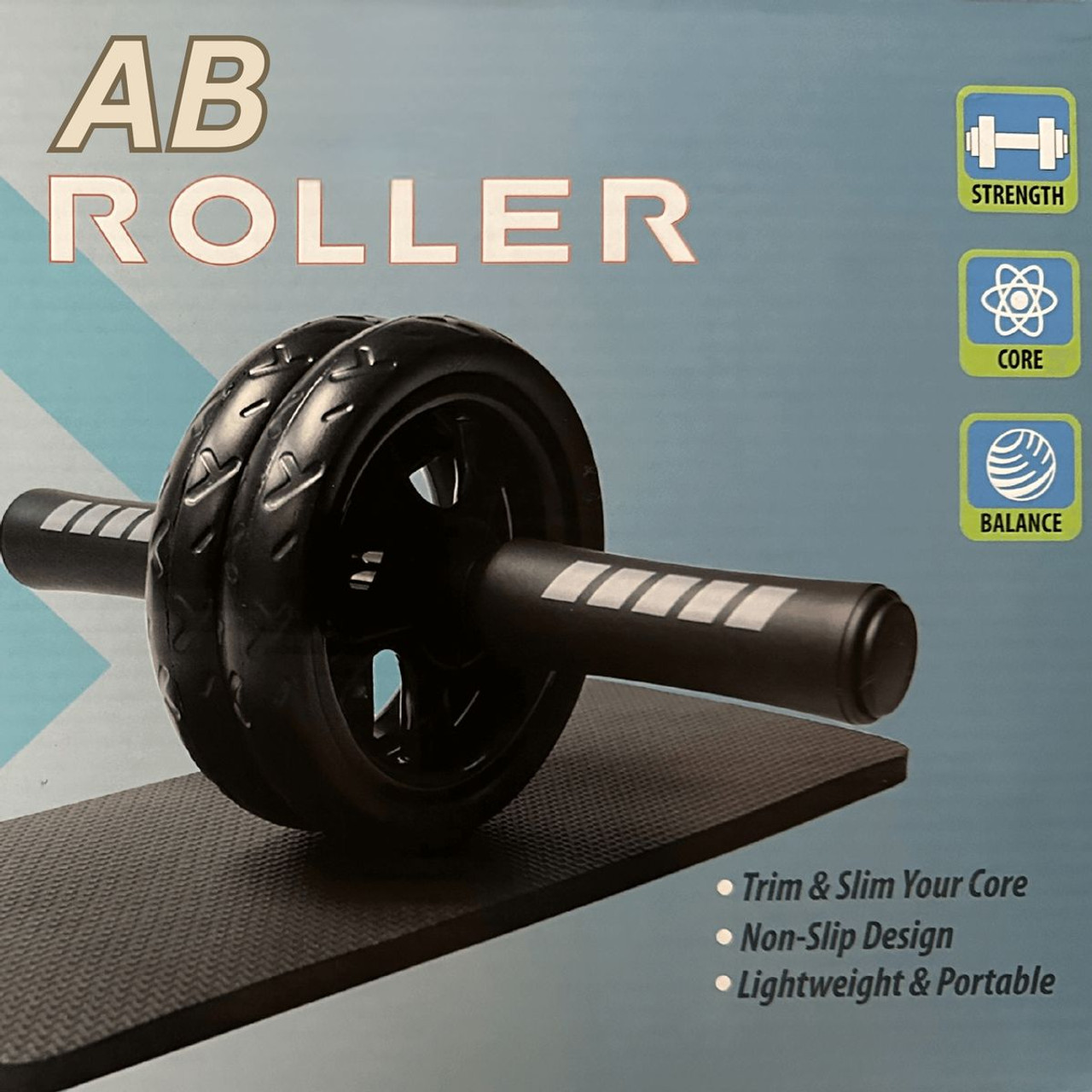 Ab Roller Wheel with Kneeling Pad for Core Strength Training product image