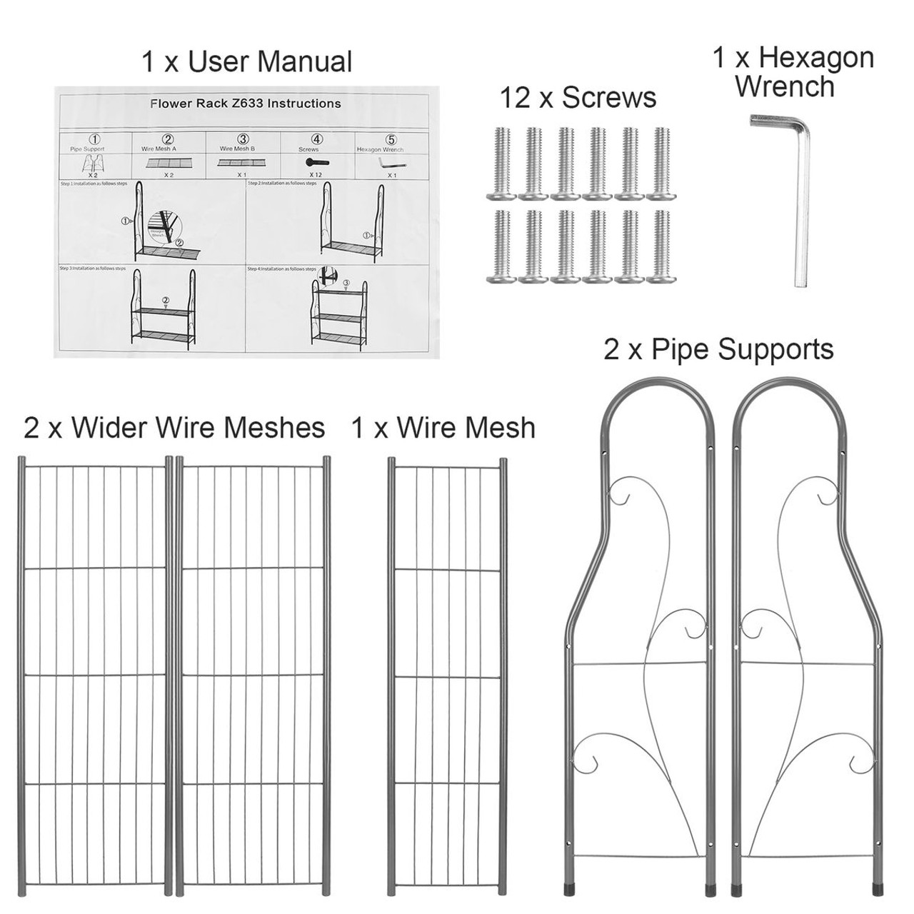 3-Tier Plant Stand Shelf product image
