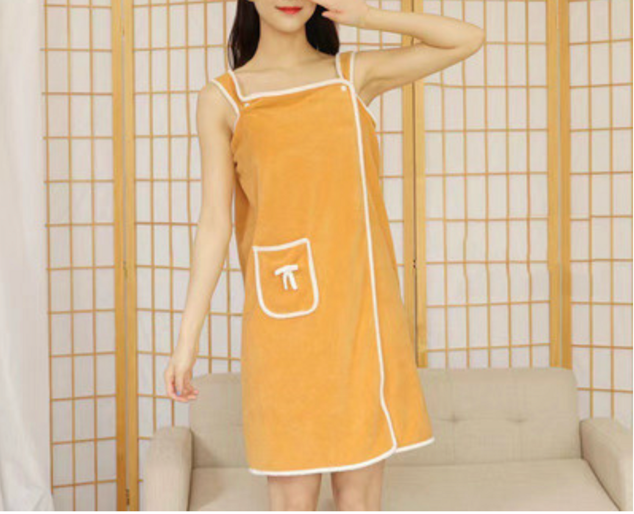 Women's Bath Towel Robe Wrap with Adjustable Closure product image Women's Bath Towel Robe Wrap with Adjustable Closure product image