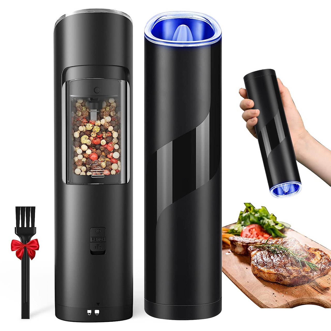 Electric Salt & Pepper Grinder (2-Pack) product image