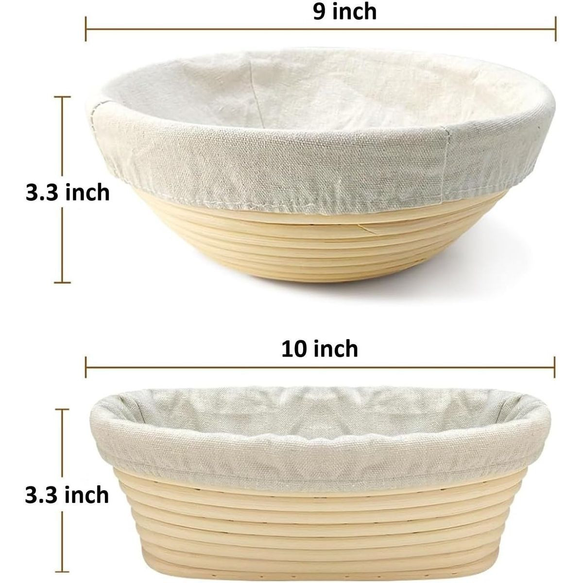 Mitees Bread Proofing Basket Kit product image