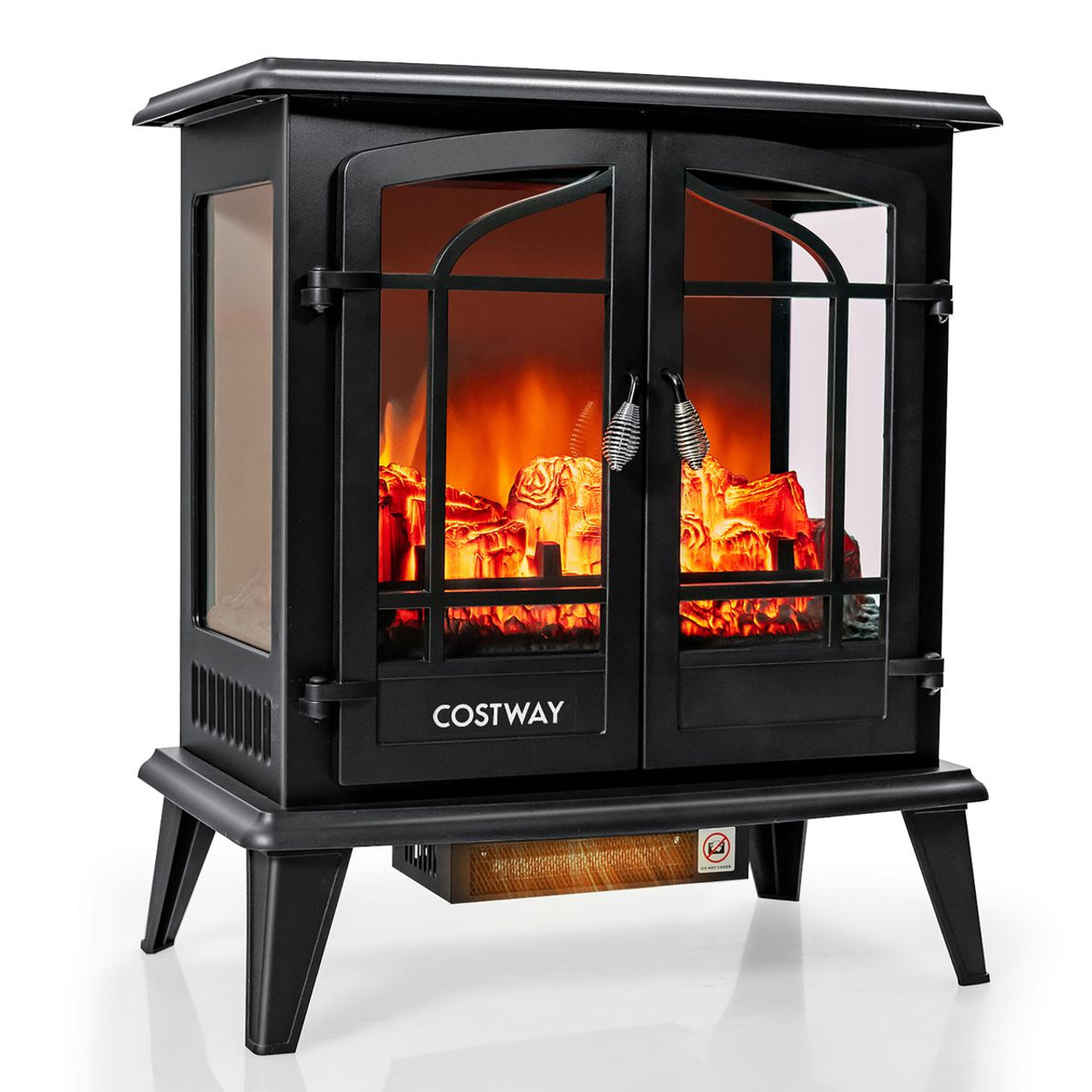 25-Inch Freestanding Electric Fireplace Heater with Flame Effect product image