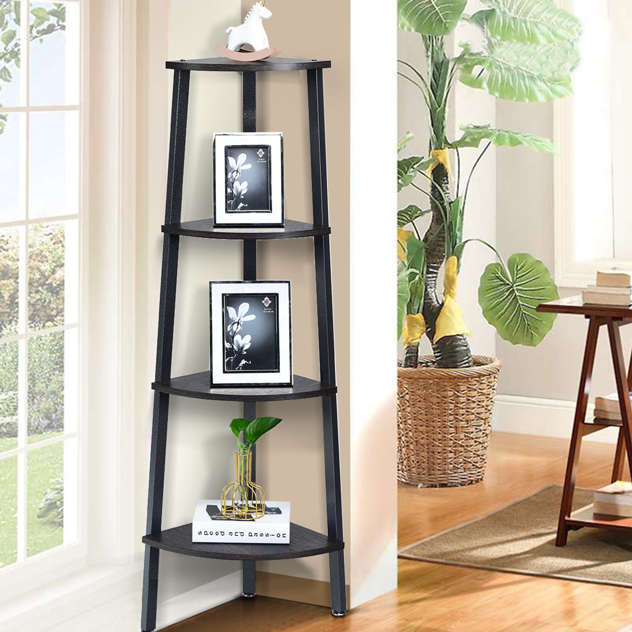 4-Tier Corner Bookcase  product image
