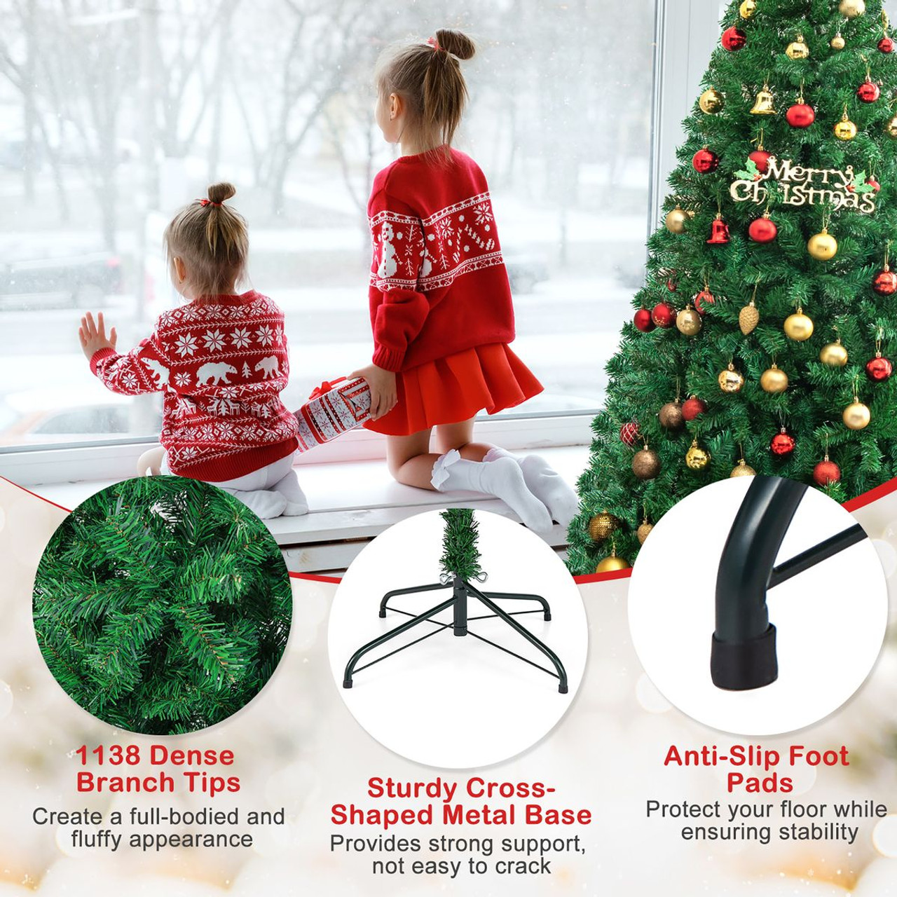 8-Feet Unlit Artificial Christmas Tree product image 8-Feet Unlit Artificial Christmas Tree product image
