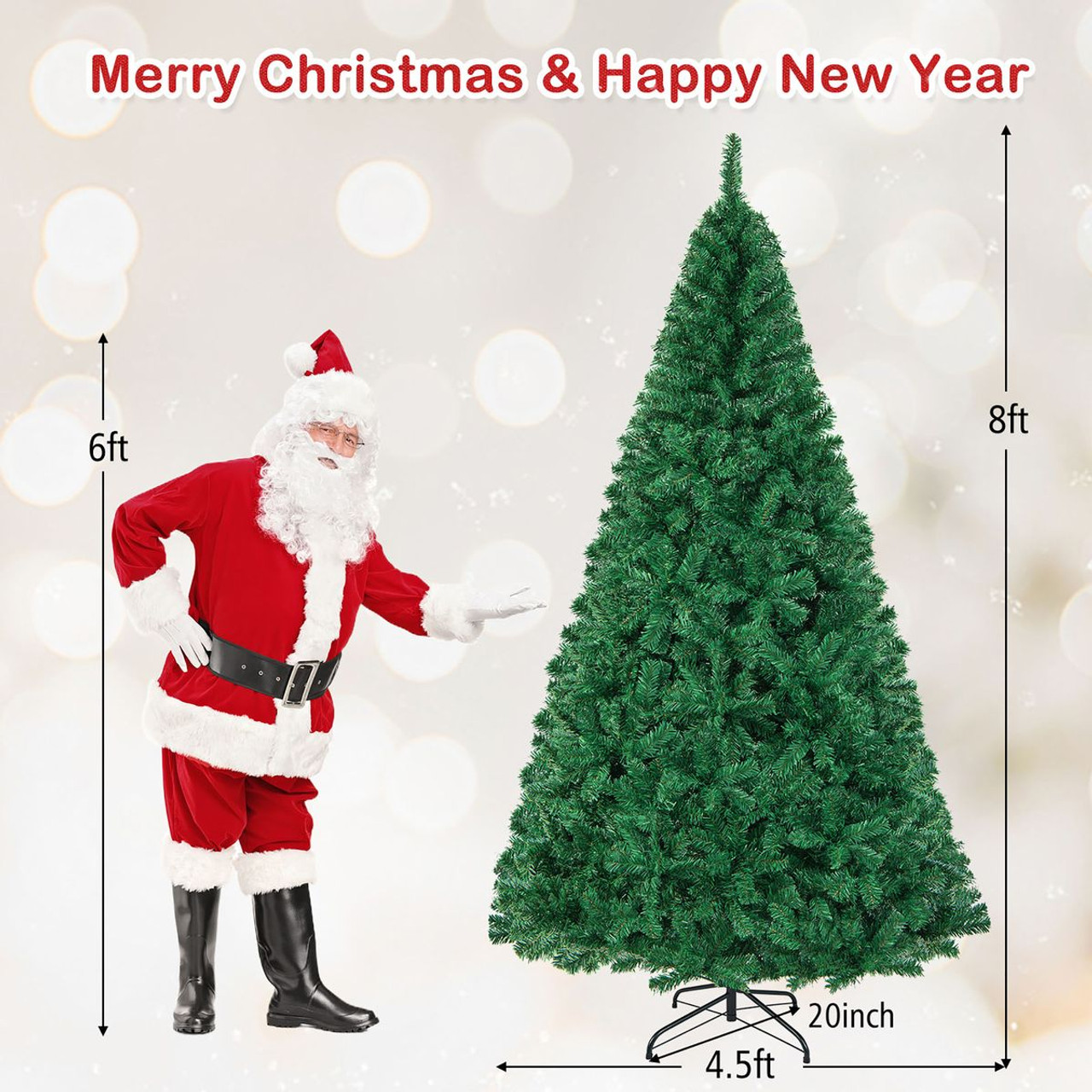 8-Feet Unlit Artificial Christmas Tree product image 8-Feet Unlit Artificial Christmas Tree product image