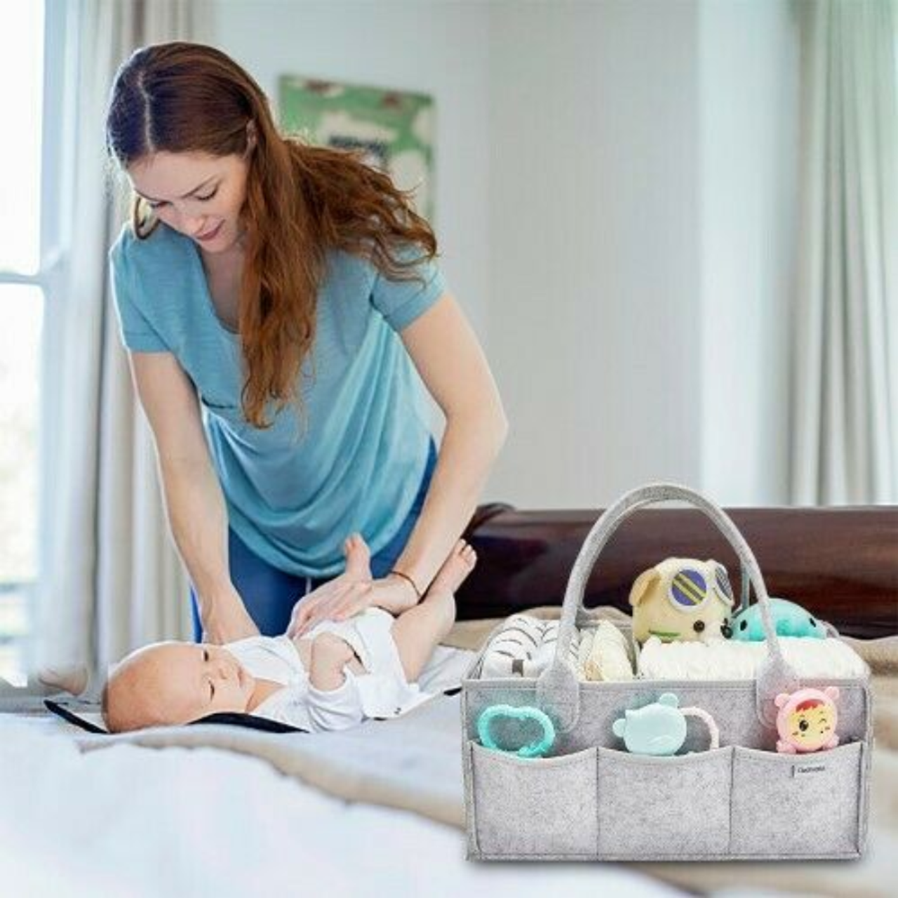 Clearworld® Baby Diaper Caddy Organizer product image