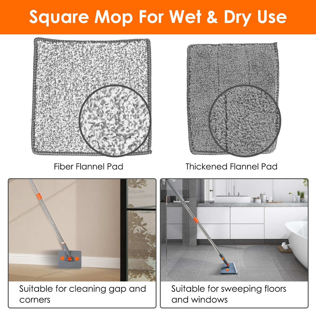 Wall Mop with Long Handle product image