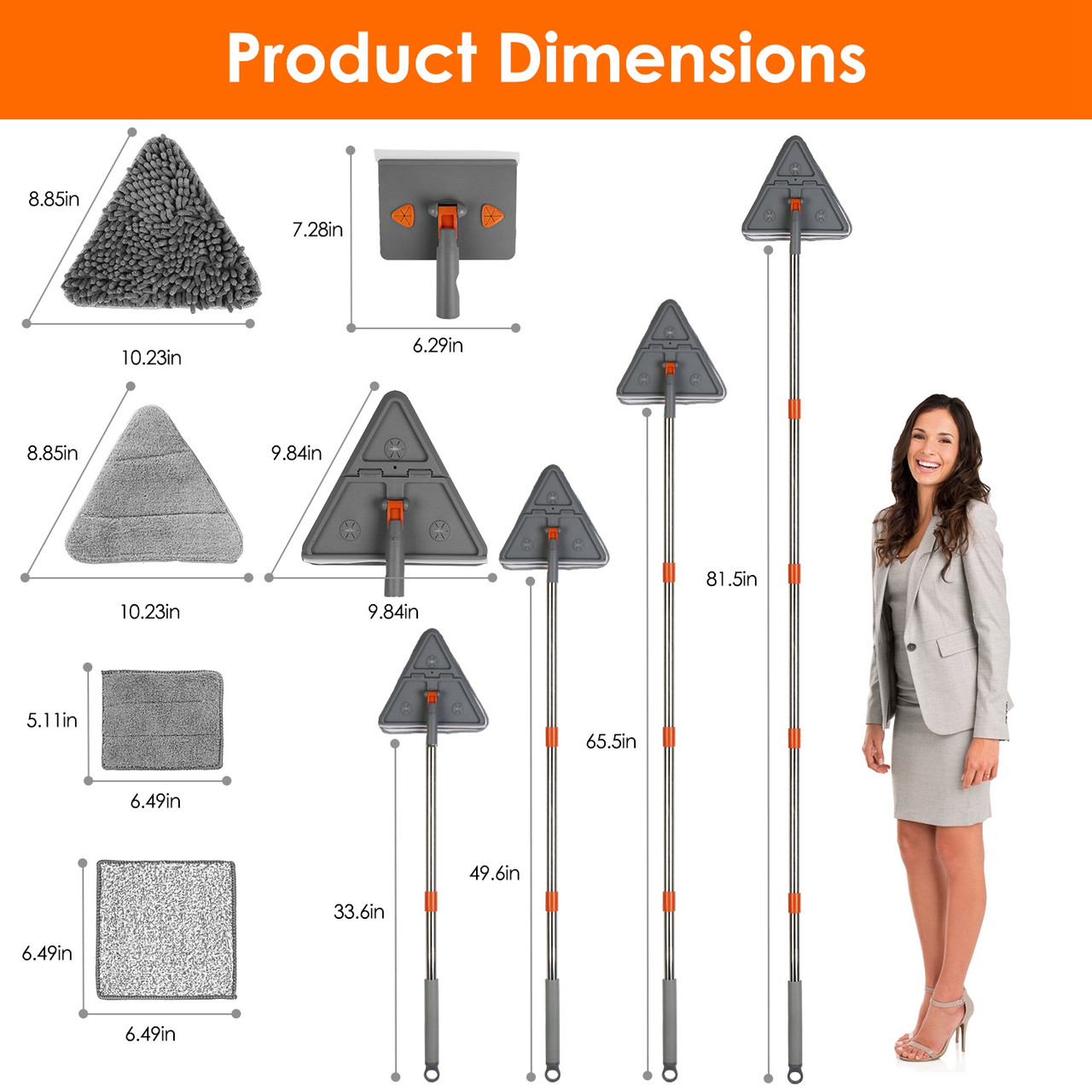 Wall Mop with Long Handle product image