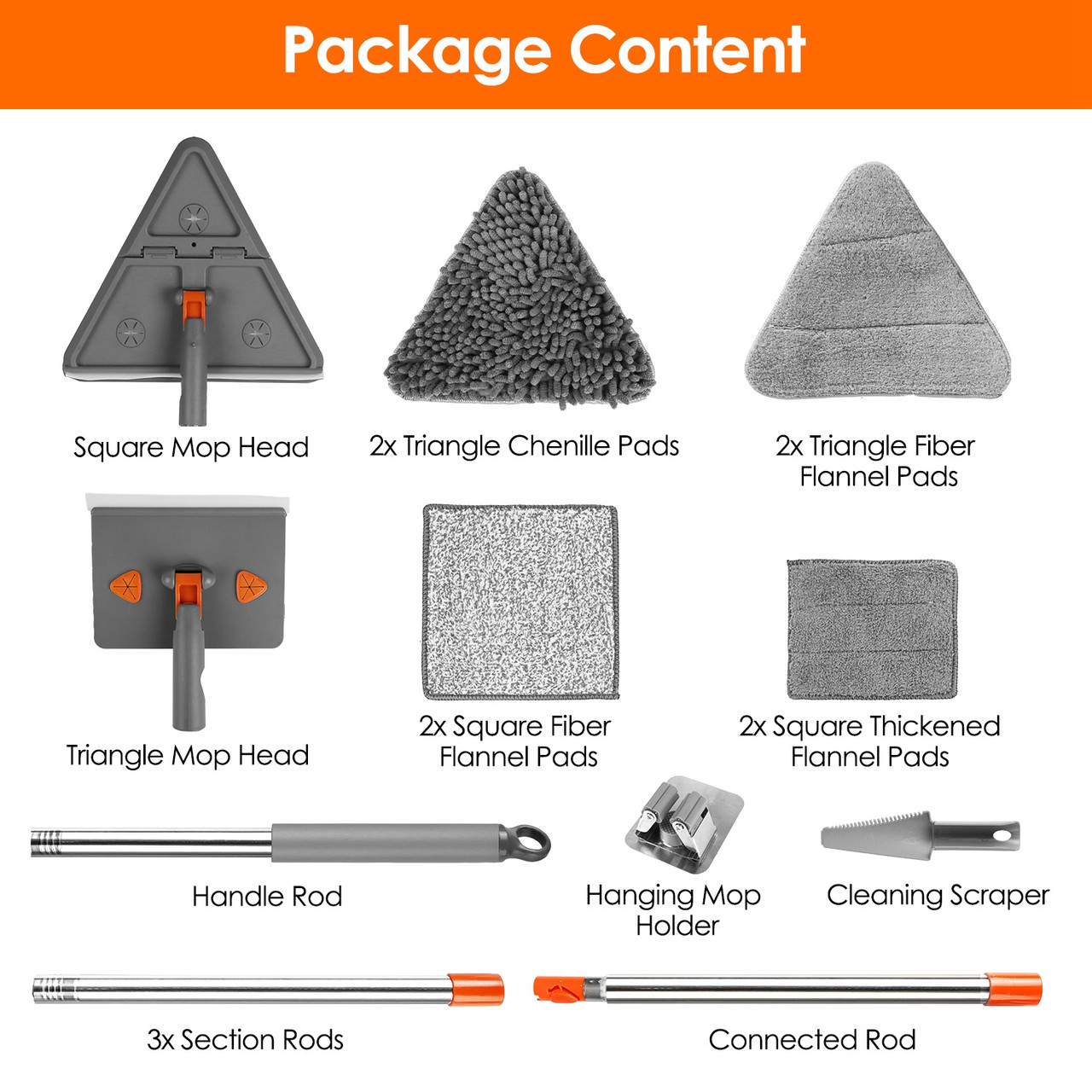 Wall Mop with Long Handle product image
